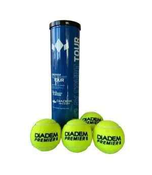 قوطی چهارتایی توپ تنیس دایادم Diadem Premier Clay Court Tour