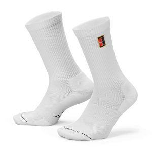 جوراب تنیس نایک سری Court Everyday Elevated Socks مدل 3 جفتی سفید