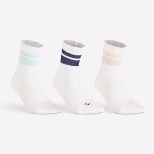جوراب تنیس دکتلون DECATHLON High Sports Socks Tri-Pack RS 500 پک 3 تایی